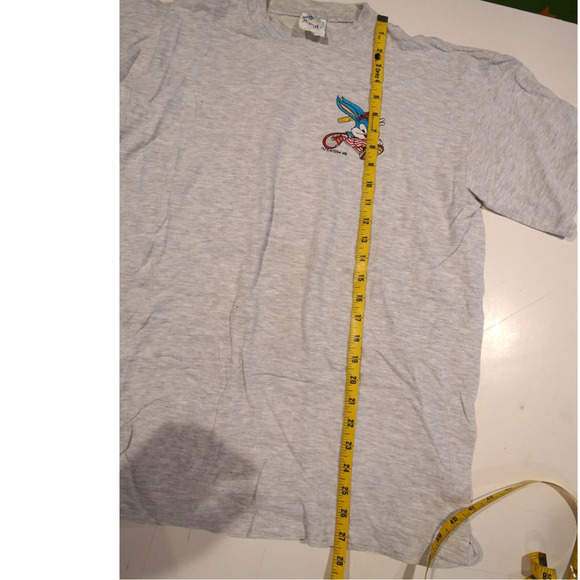 Tiny Toons Vintage 1994 White Tee Shirt large Buster Bunny single stitch - Picture 6 of 7